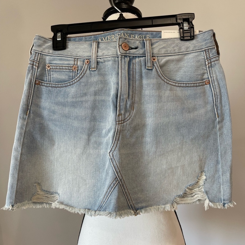 American Eagle Outfitters high rise festival jean skirt size 4 new with tags NWT